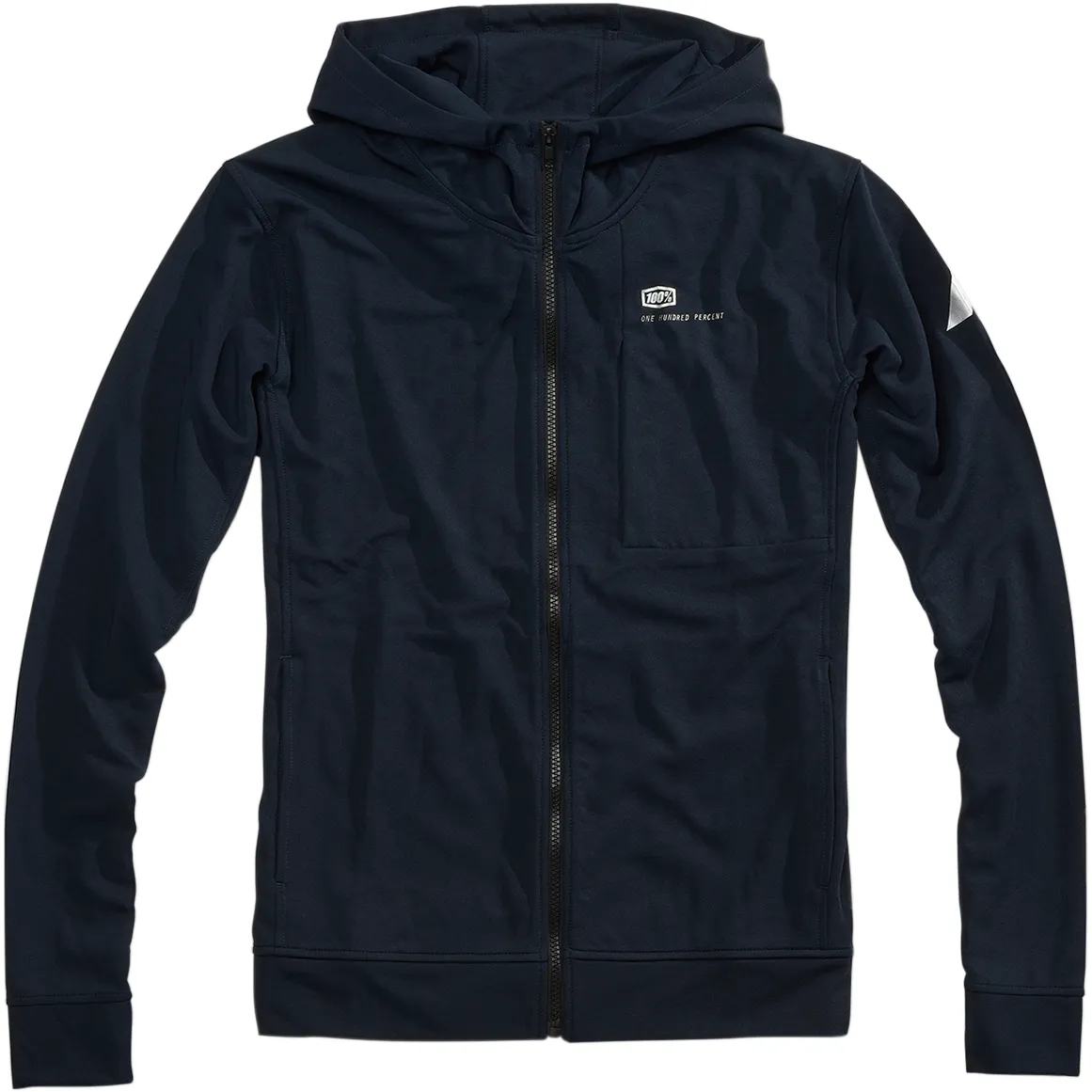 100% Regent Zip Hoodie - Blue