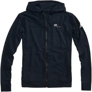 100% Regent Zip Hoodie - Blue