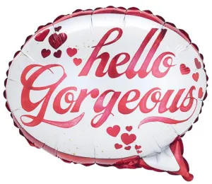 18" Hello Gorgeous Word Bubble