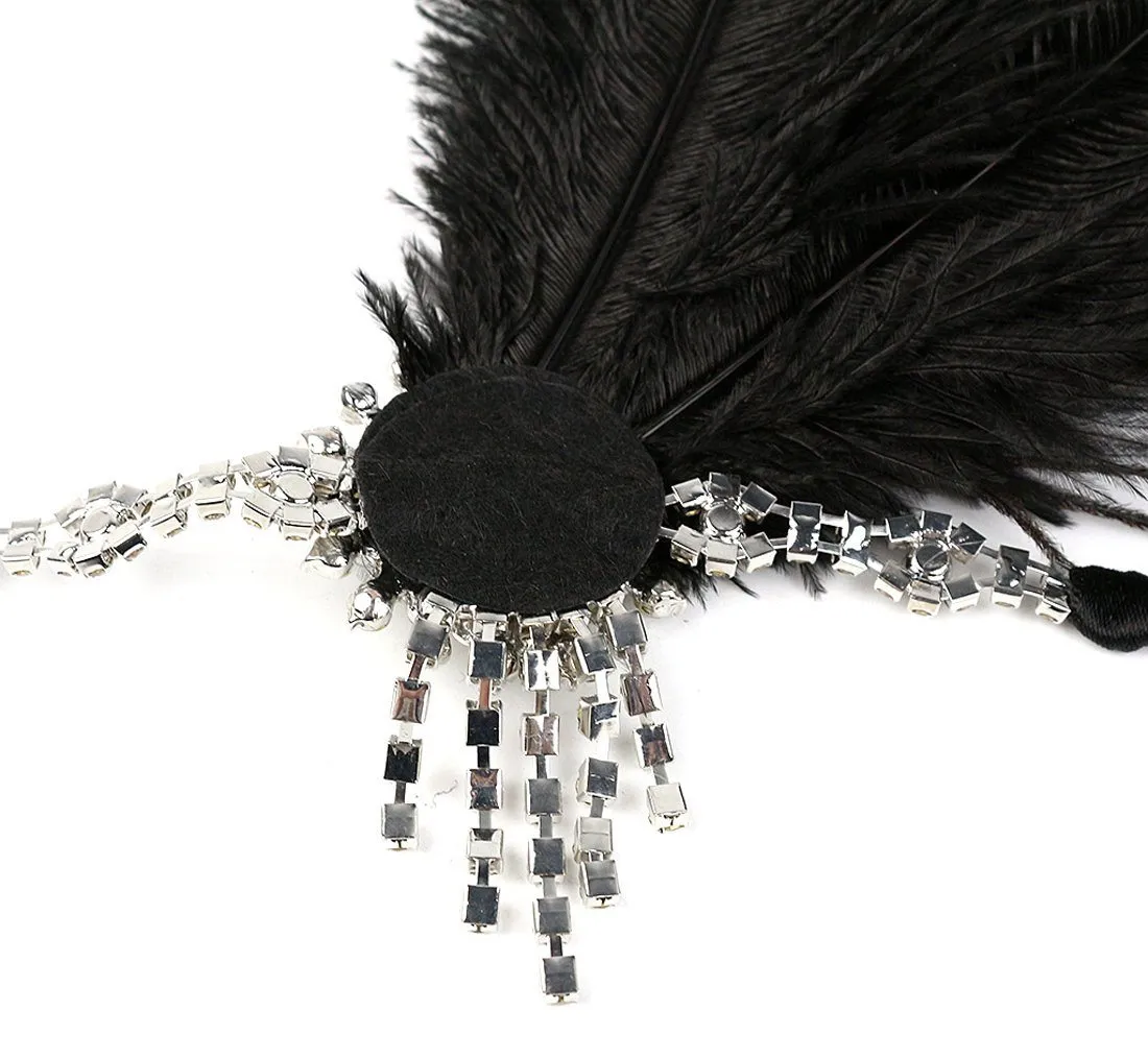 1920s Flapper Headband Vintage Peacock Headpiece|JaosWish