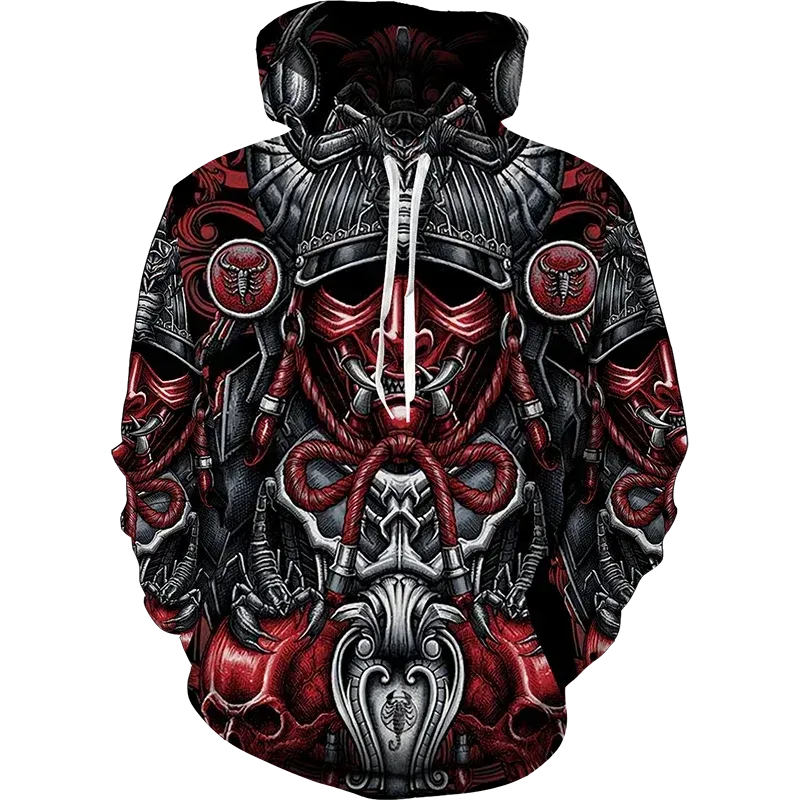 2024 Anime Hoodie 3d Japanese Samurai Sweatshirt Men/Women Fashion Black Hoodies Pullover Autumn And Winter Men's Clothing Tops