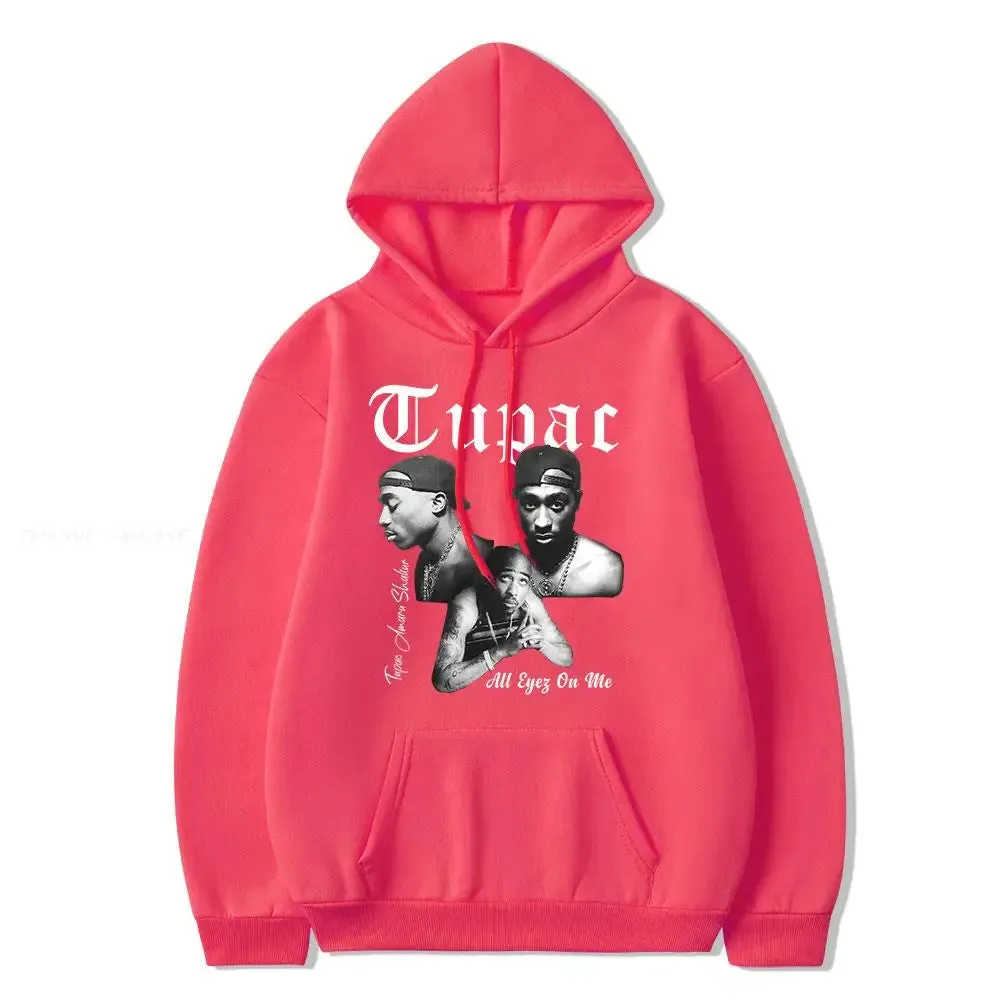 2024 new Male and female rapper 2D Tupac hooded sweatshirt fashionable streetwear Dalian hip-hop costume