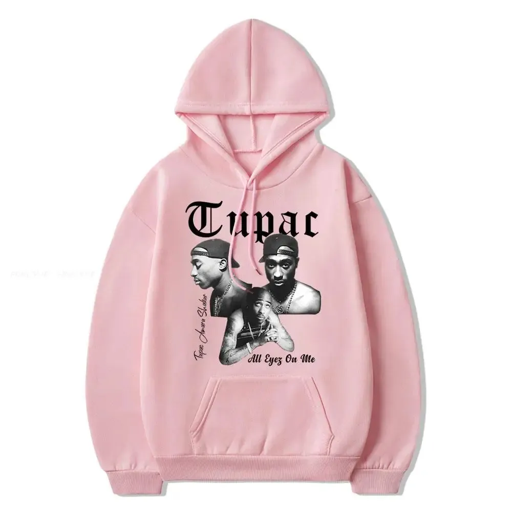 2024 new Male and female rapper 2D Tupac hooded sweatshirt fashionable streetwear Dalian hip-hop costume