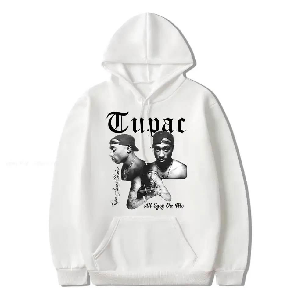 2024 new Male and female rapper 2D Tupac hooded sweatshirt fashionable streetwear Dalian hip-hop costume