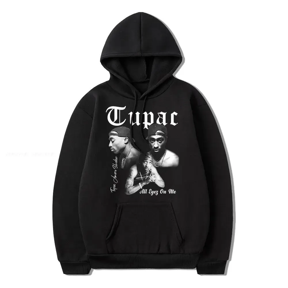 2024 new Male and female rapper 2D Tupac hooded sweatshirt fashionable streetwear Dalian hip-hop costume