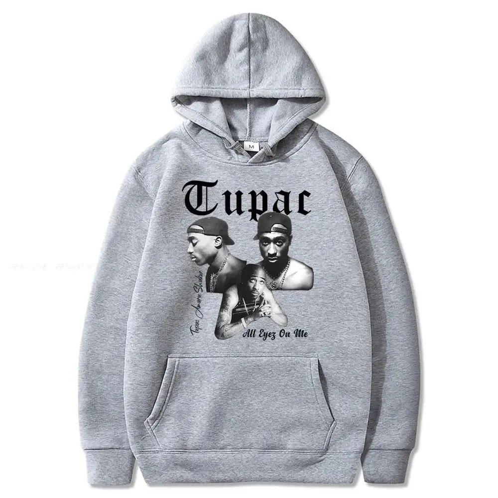 2024 new Male and female rapper 2D Tupac hooded sweatshirt fashionable streetwear Dalian hip-hop costume