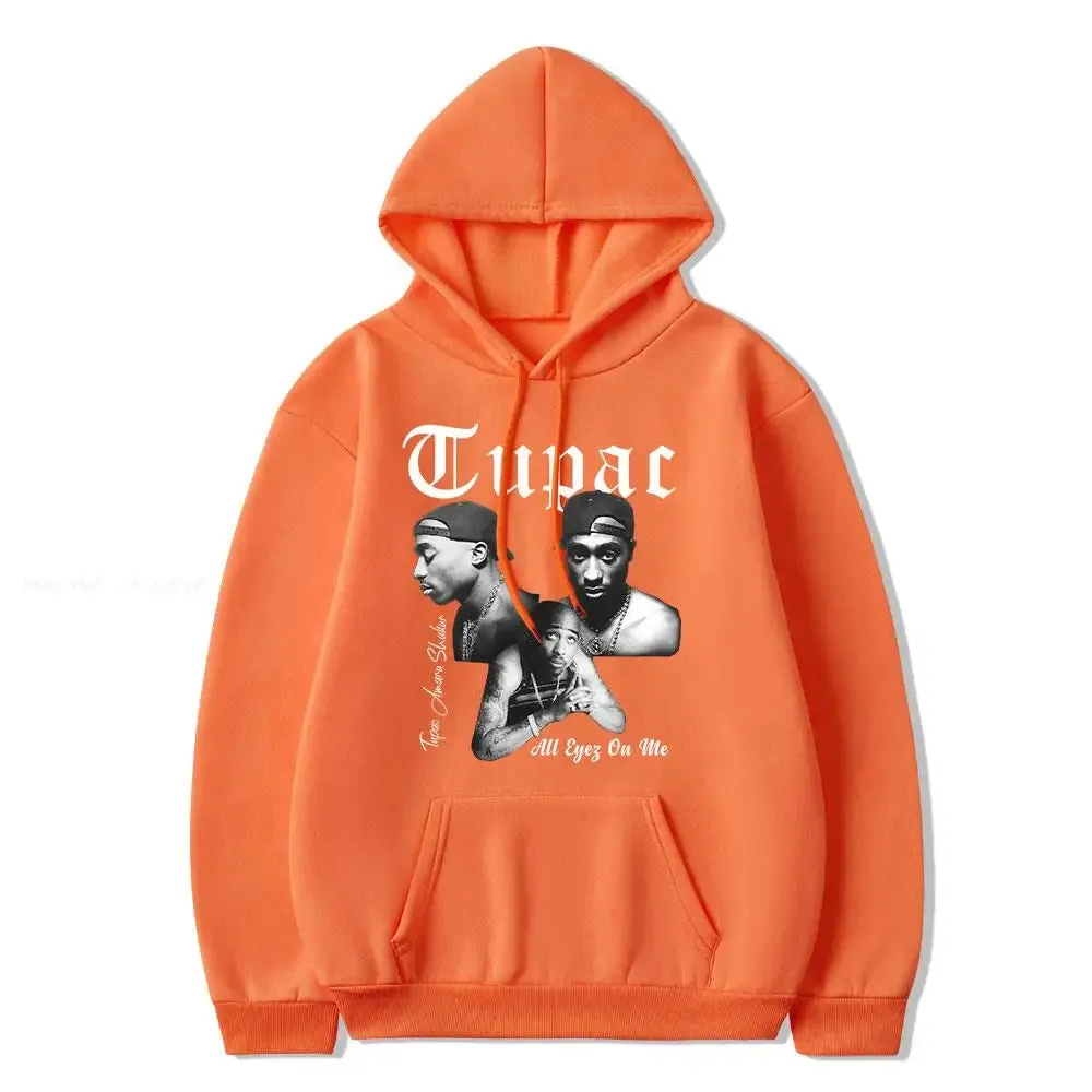 2024 new Male and female rapper 2D Tupac hooded sweatshirt fashionable streetwear Dalian hip-hop costume