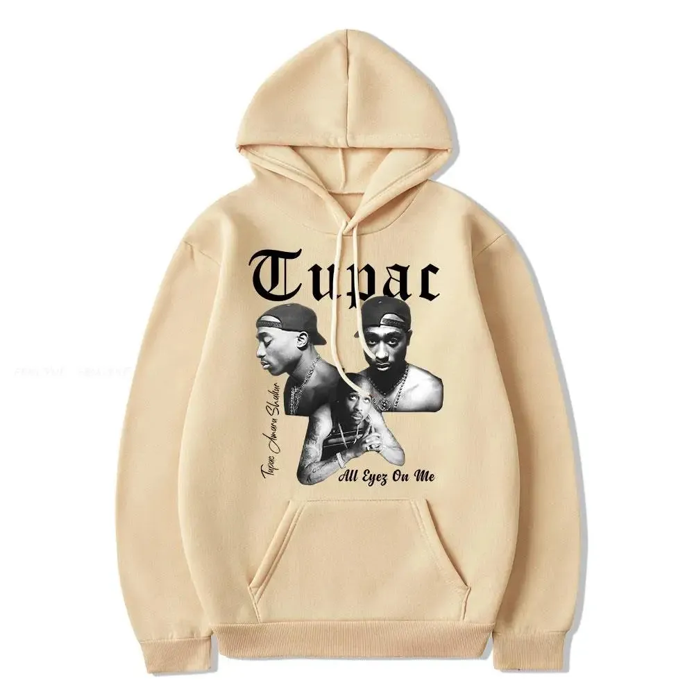 2024 new Male and female rapper 2D Tupac hooded sweatshirt fashionable streetwear Dalian hip-hop costume