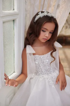 3617 Girls Ruffle Dress