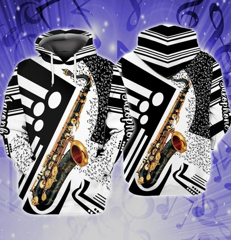 3d Full Print Saxophone 3D Hoodie Tshirt