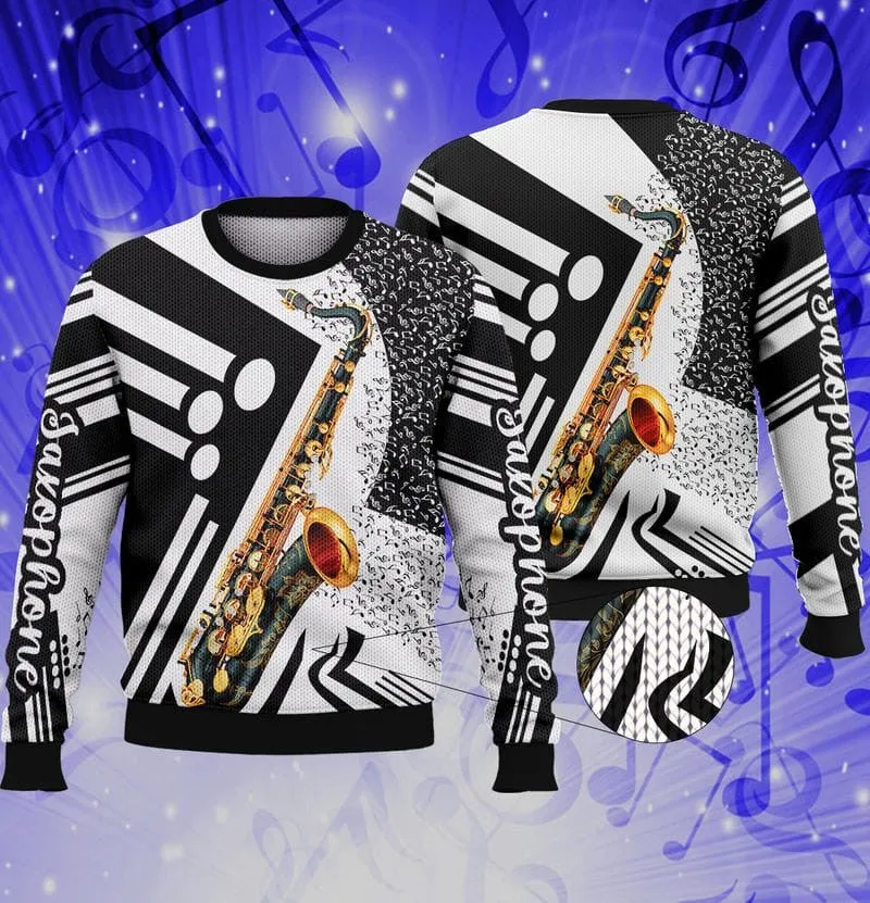 3d Full Print Saxophone 3D Hoodie Tshirt