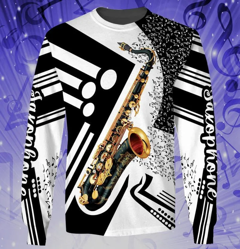 3d Full Print Saxophone 3D Hoodie Tshirt