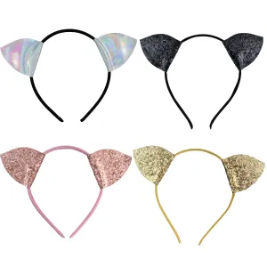 4 Pack Cat Ears, Halloween Costume Accessory, Dress Up