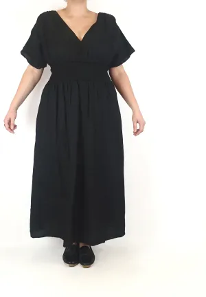 Aere black 100% linen dress size 16