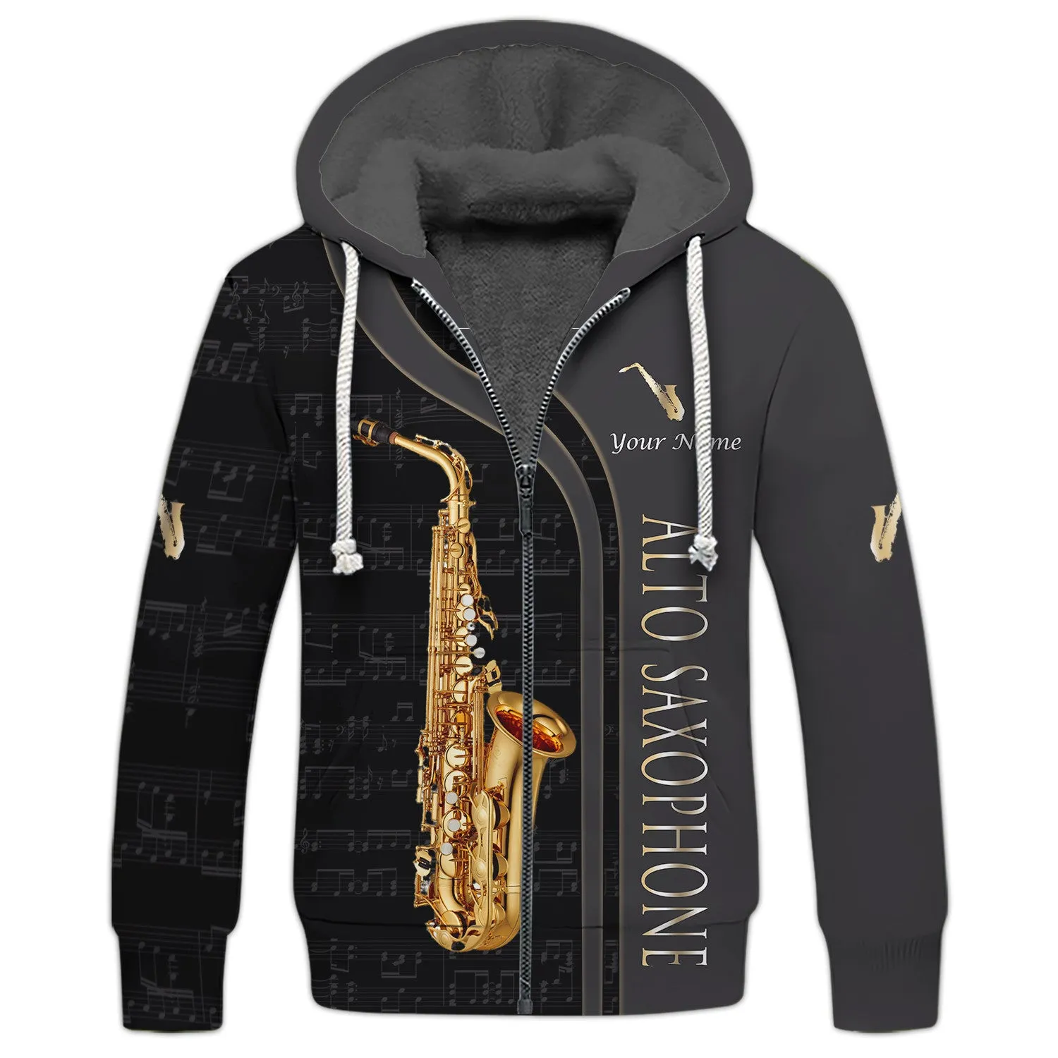 Alto Saxophone Personalized Name 3D Shirts