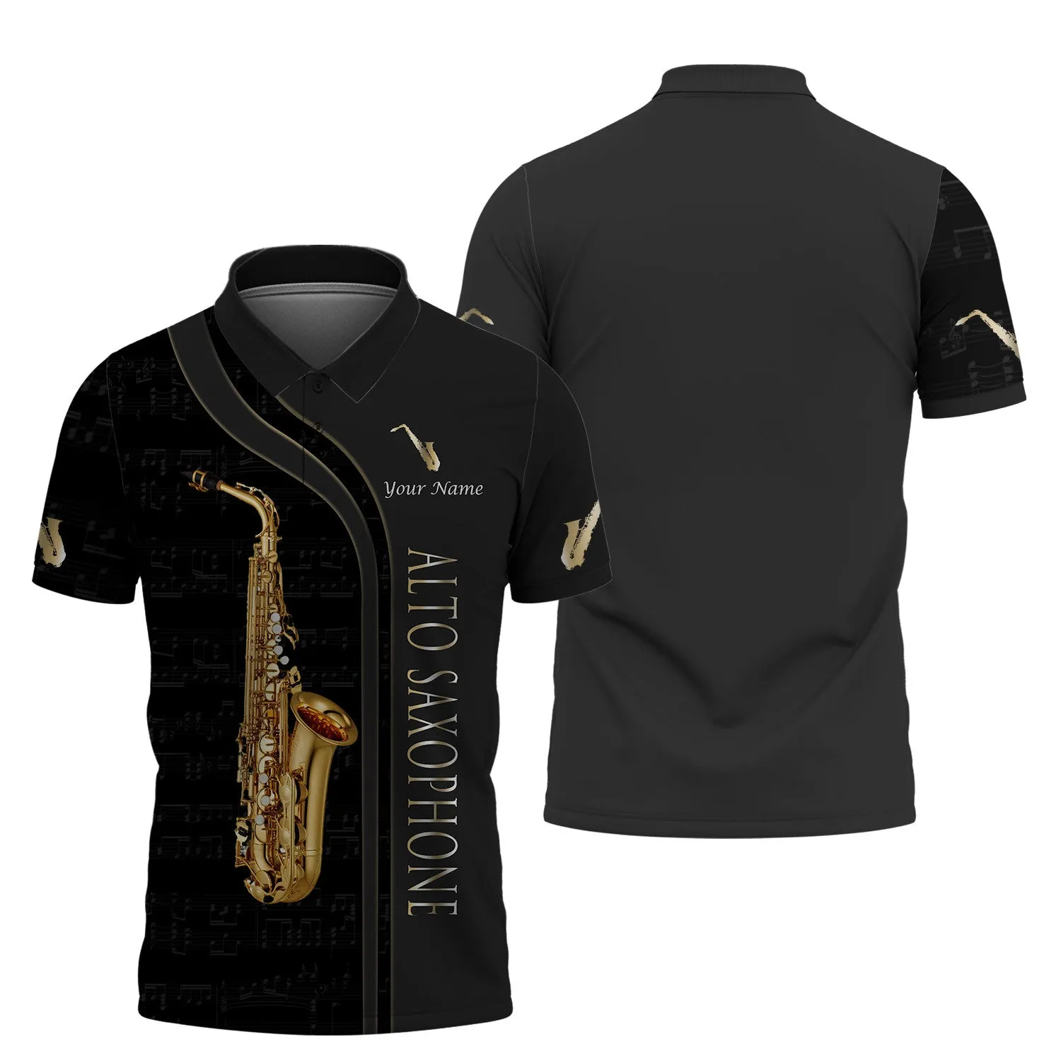 Alto Saxophone Personalized Name 3D Shirts