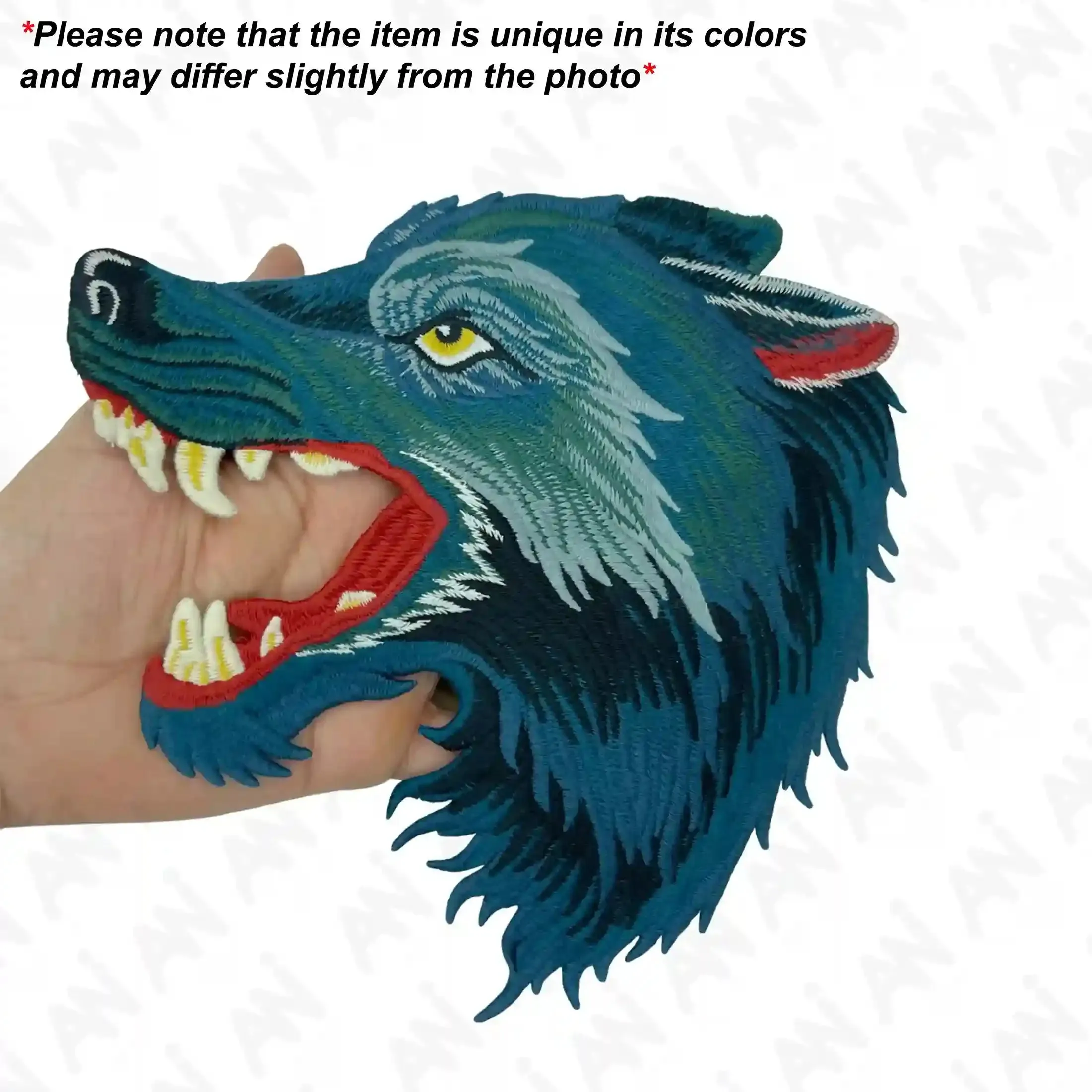 Ani Accessories Embroidery Wolf Clothing Patch for Shirt, Jacket & Denim