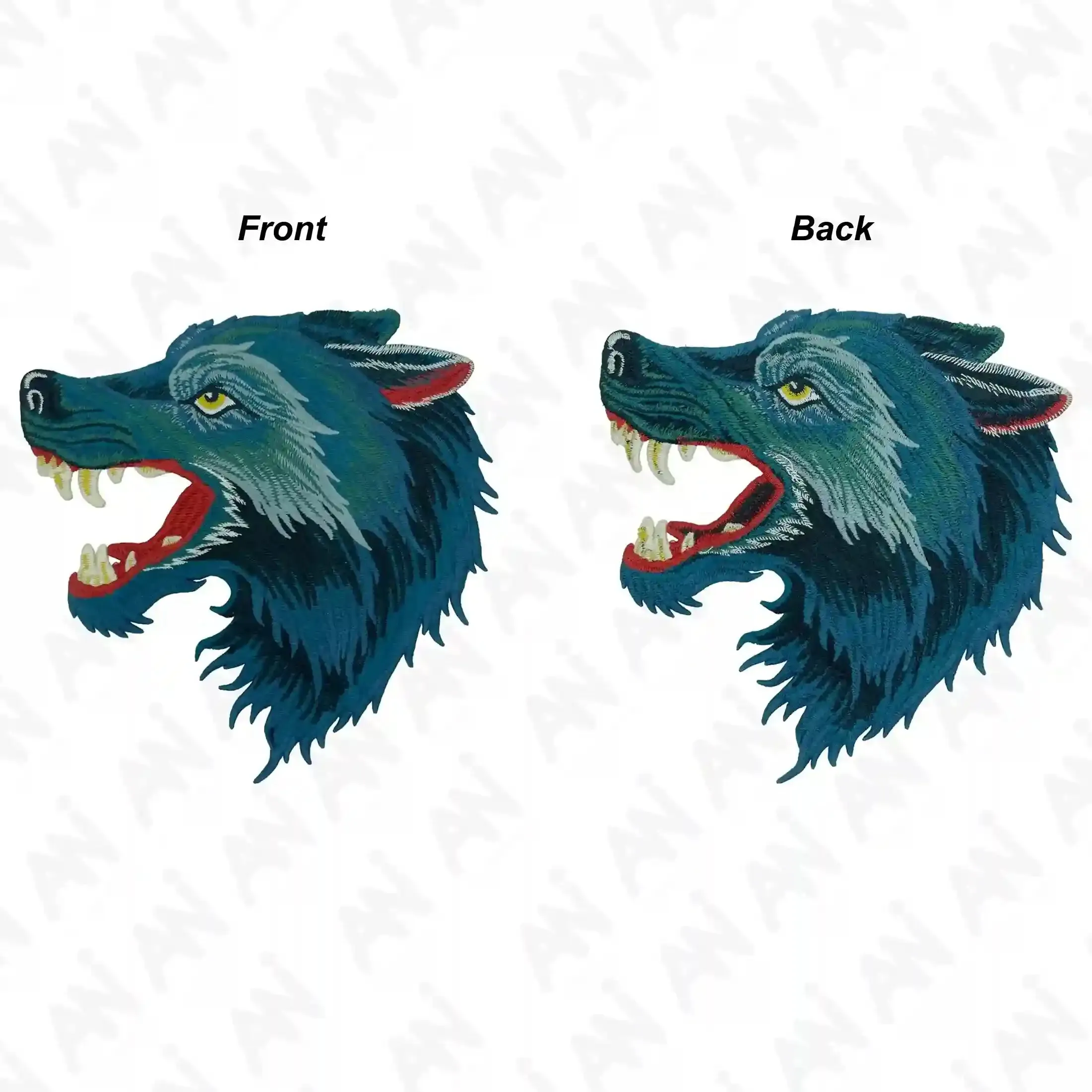 Ani Accessories Embroidery Wolf Clothing Patch for Shirt, Jacket & Denim