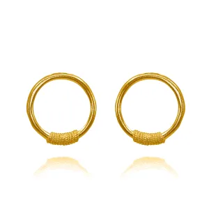 ANNABELLE GOLD STUD EARRINGS FILIGREE