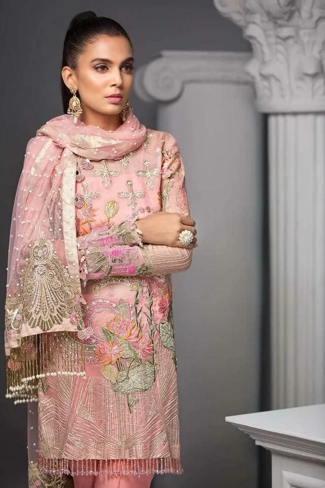 Asian Stylish Dress In Beautiful Short Shirt & Boot Pants Model# C 1745