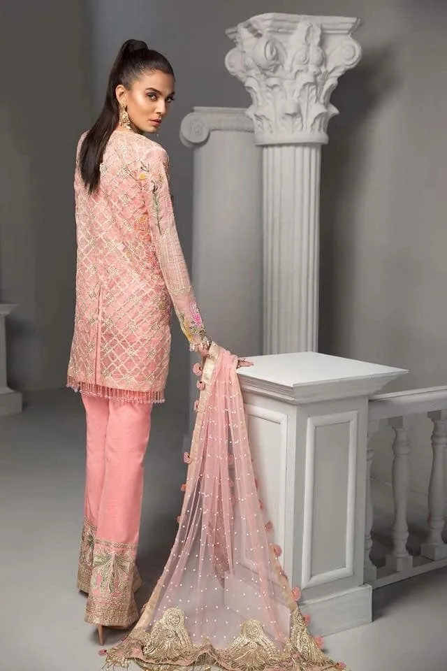 Asian Stylish Dress In Beautiful Short Shirt & Boot Pants Model# C 1745