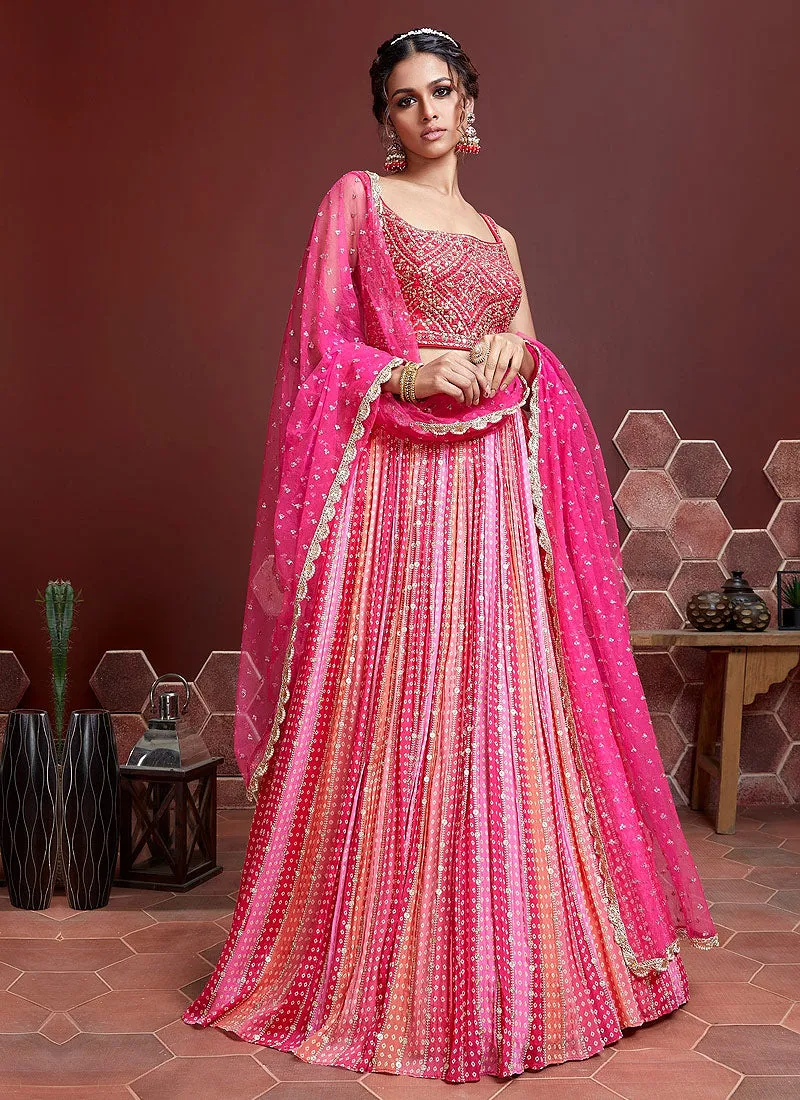 Baby Pink Tone Stylish Lehenga Choli