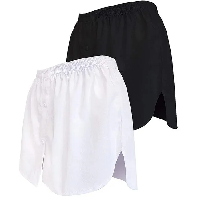 BerryBetty - Spring Outfits New Style Womens Fake Shirts Hem Underskirts Elastic High Waist Split Half Slips Skirts Hoodies Sweaters Extender Hemline