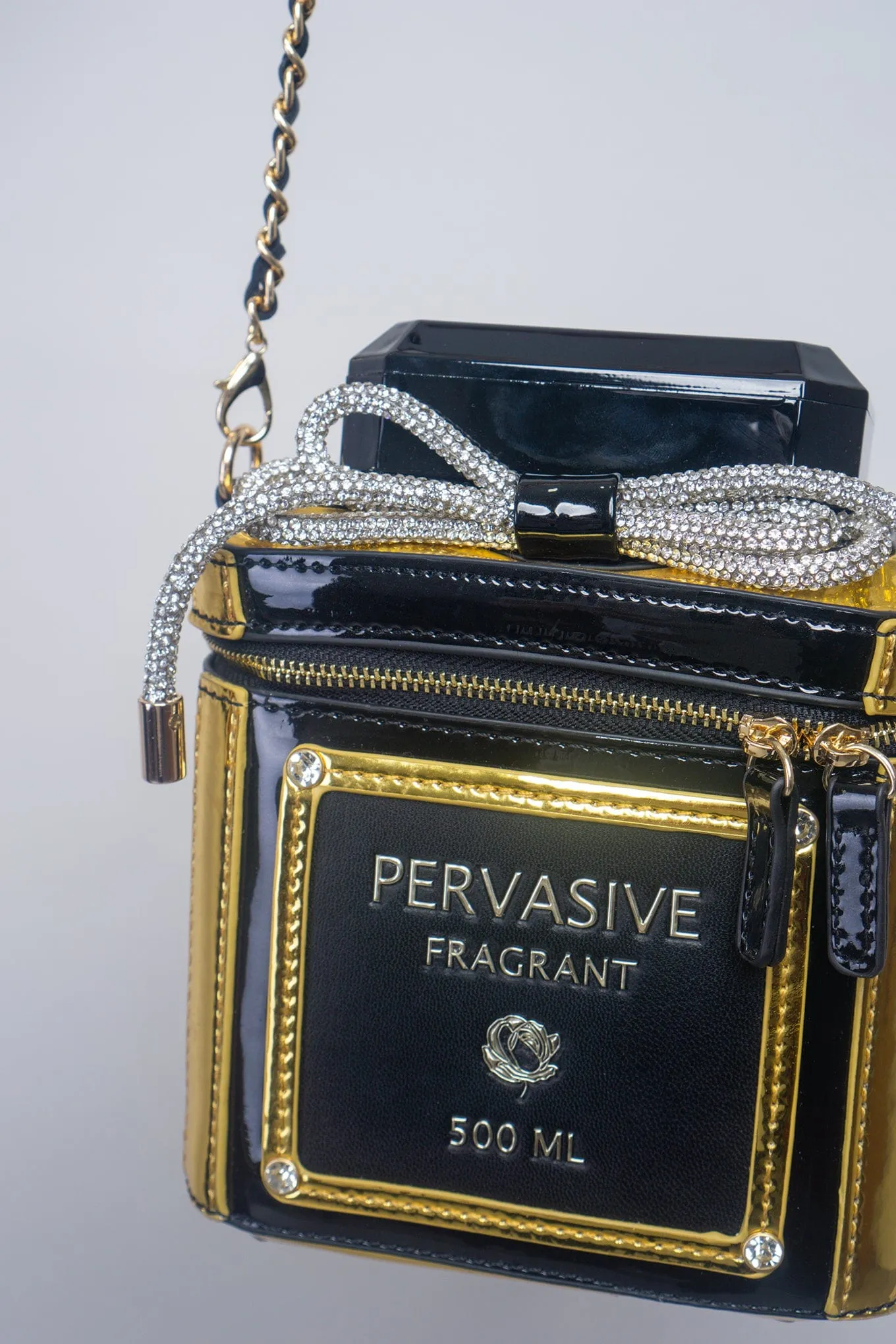 Black Perfume Bottle Bag