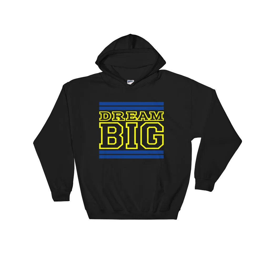Black Royal Blue and Yellow Hooded Sweatshirt