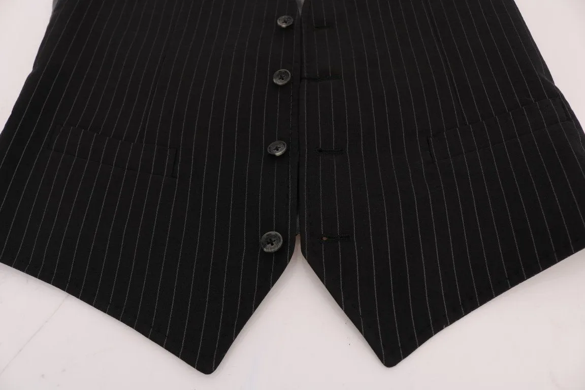 Black STAFF Cotton Striped Vest