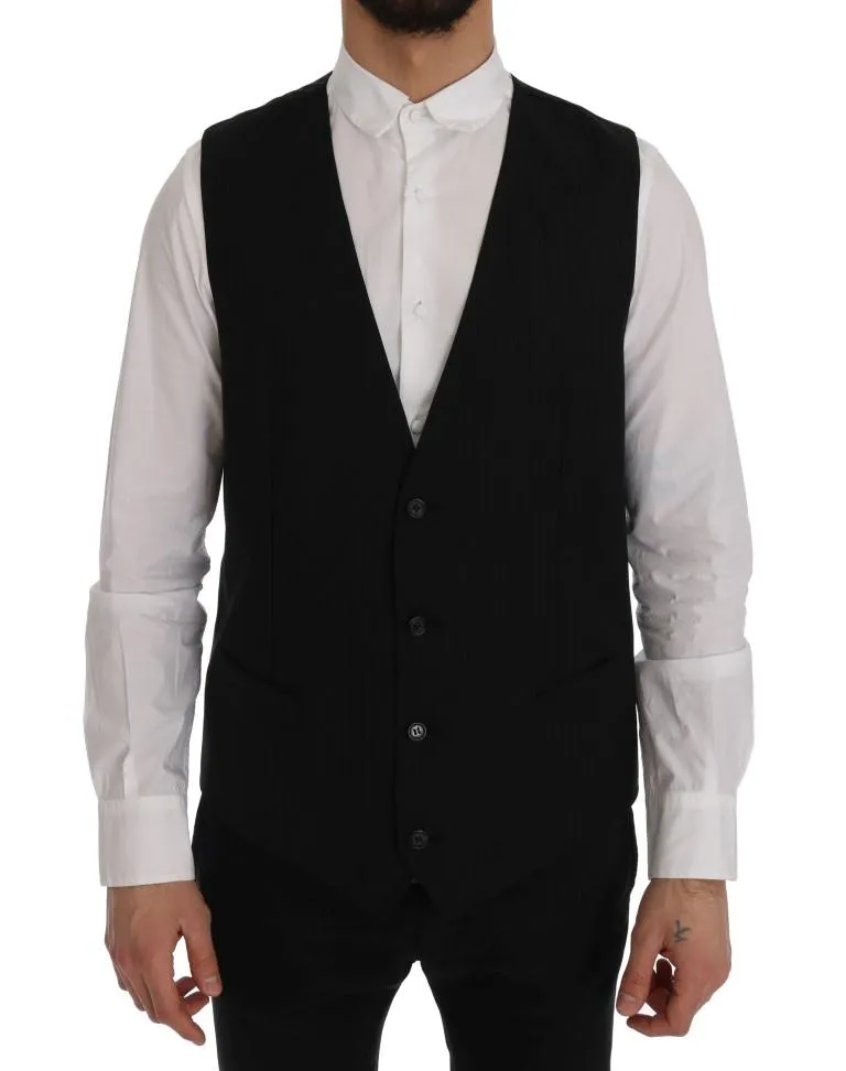 Black STAFF Wool Stretch Vest