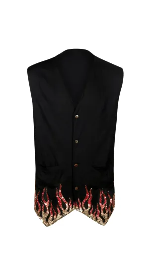BLAZE SEQUIN SPARKLE MENS VEST