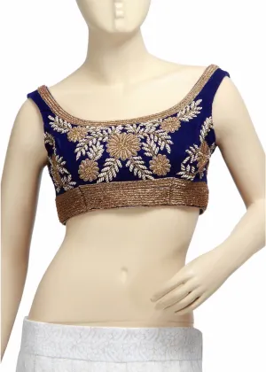 Blue Colour Handwork Blouse