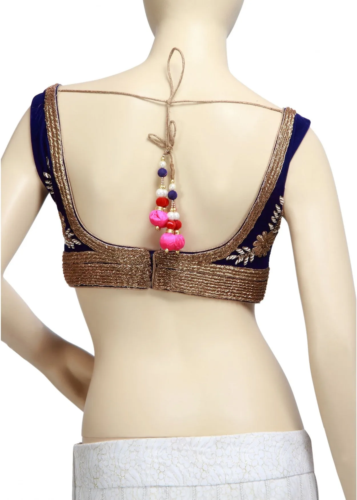 Blue Colour Handwork Blouse