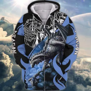 Blue Dragon Tattoo 3D Full Print Shirts