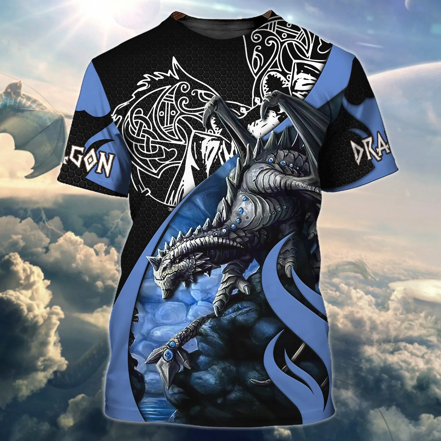 Blue Dragon Tattoo 3D Full Print Shirts