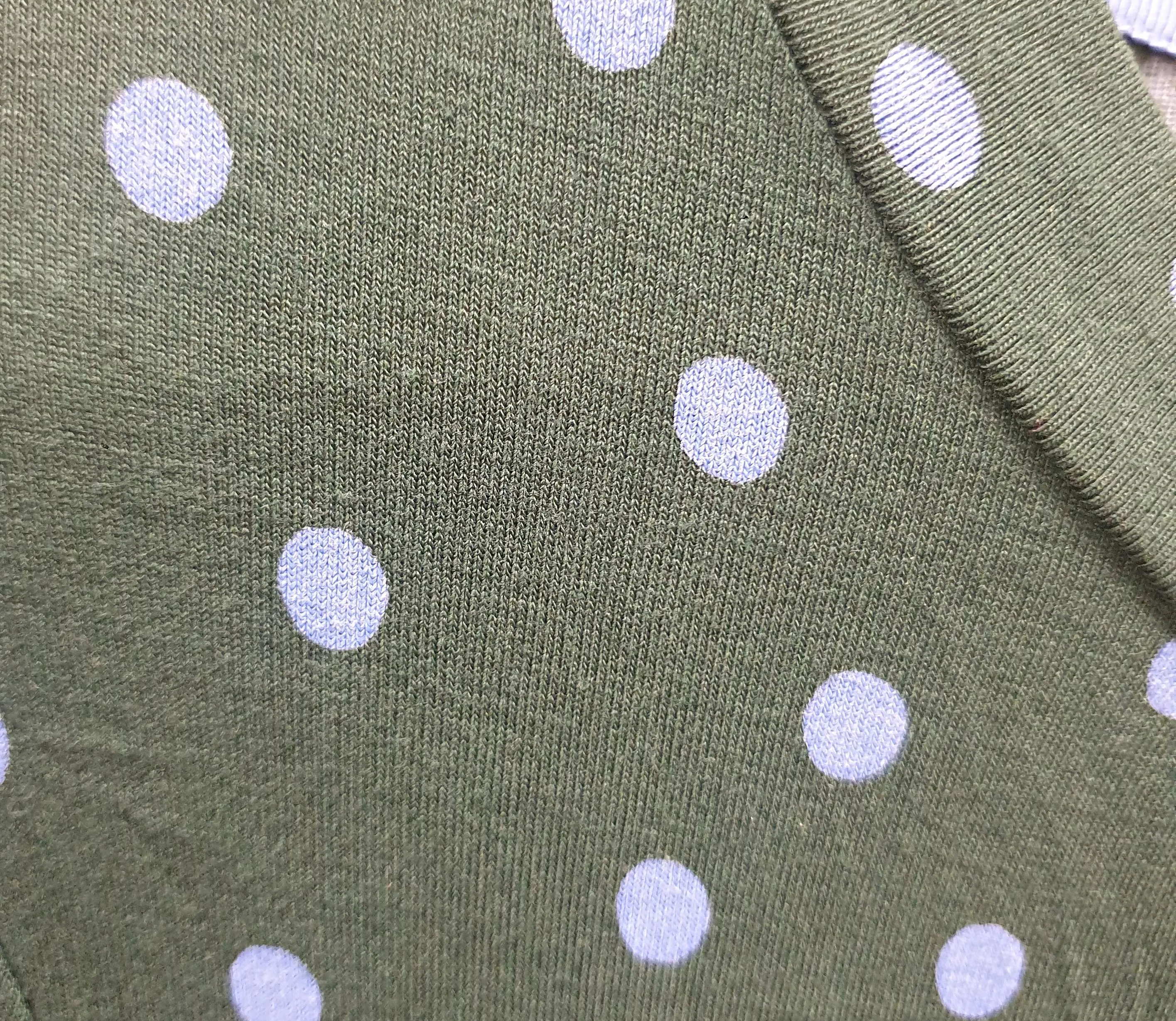 Boden green long sleeve  dress with purple polka dots size UK 10