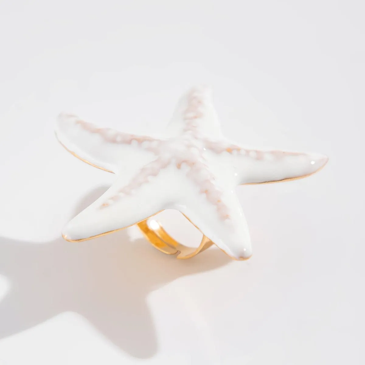Bohemia Enamel Starfish Ring
