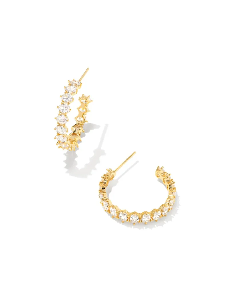 CAILIN CRYSTAL HOOP EARRINGS