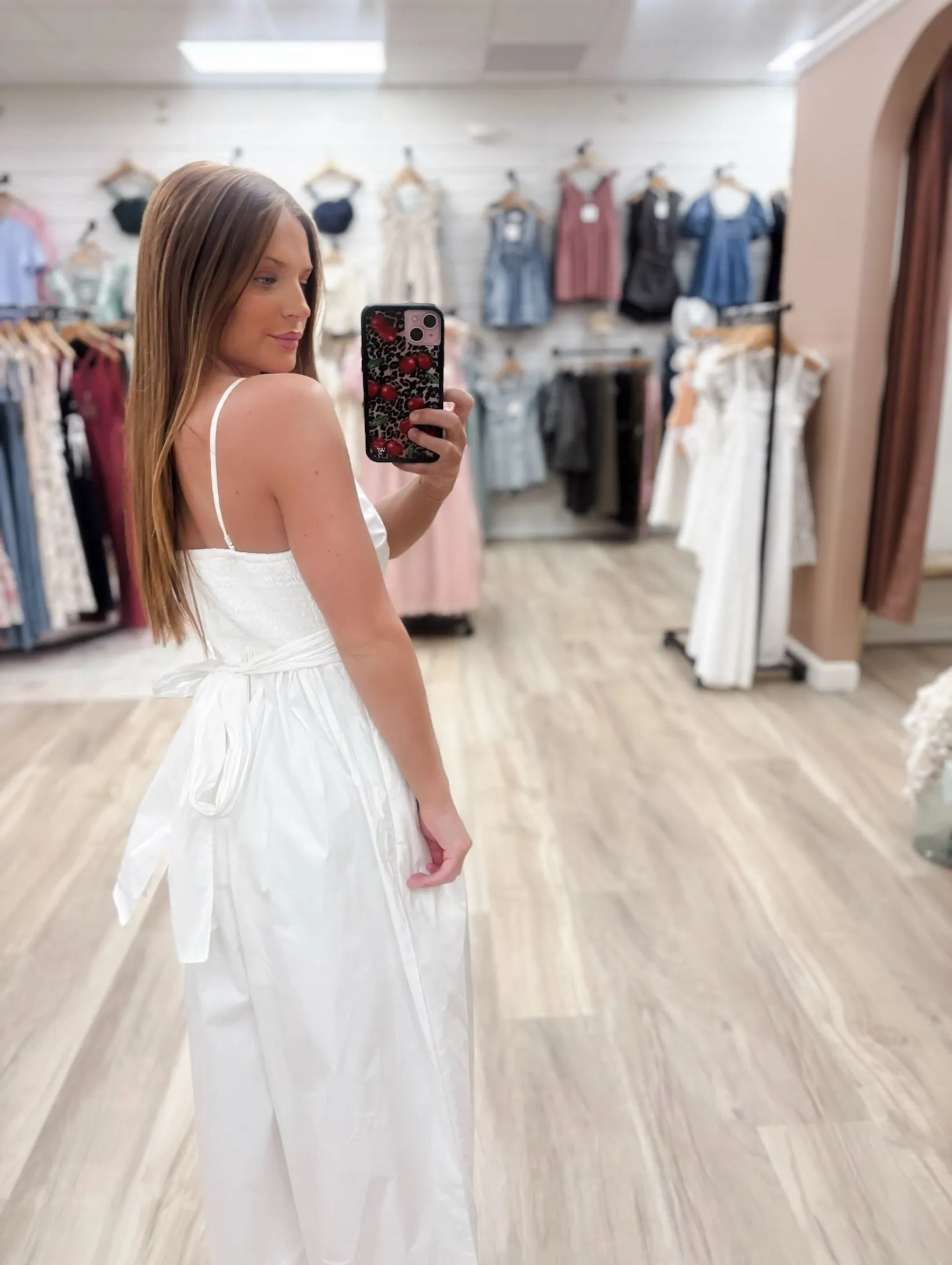 Cambridge White Bow Jumpsuit