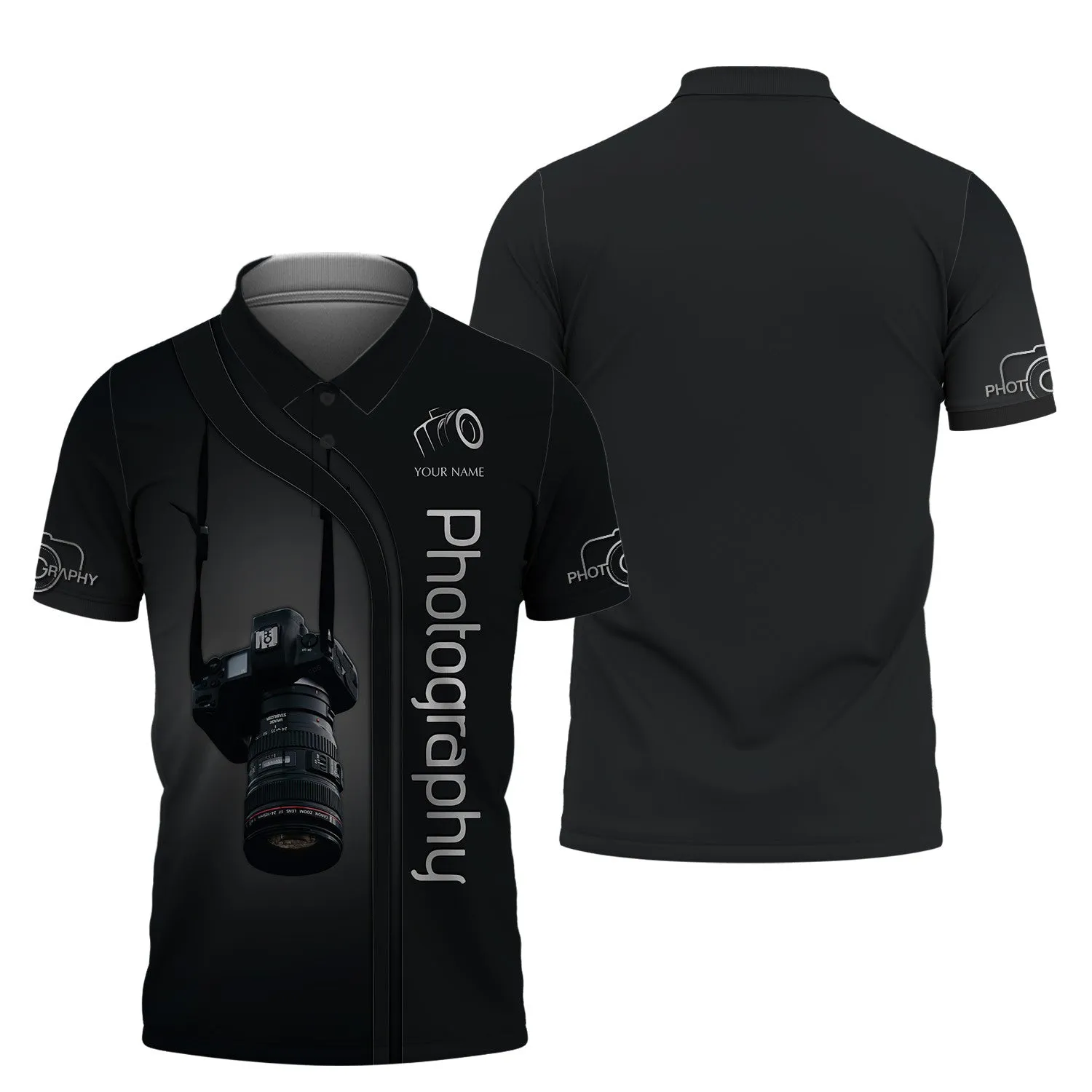 Camera 3D Shirt Photography Tshirt Custom Photographer Shirts