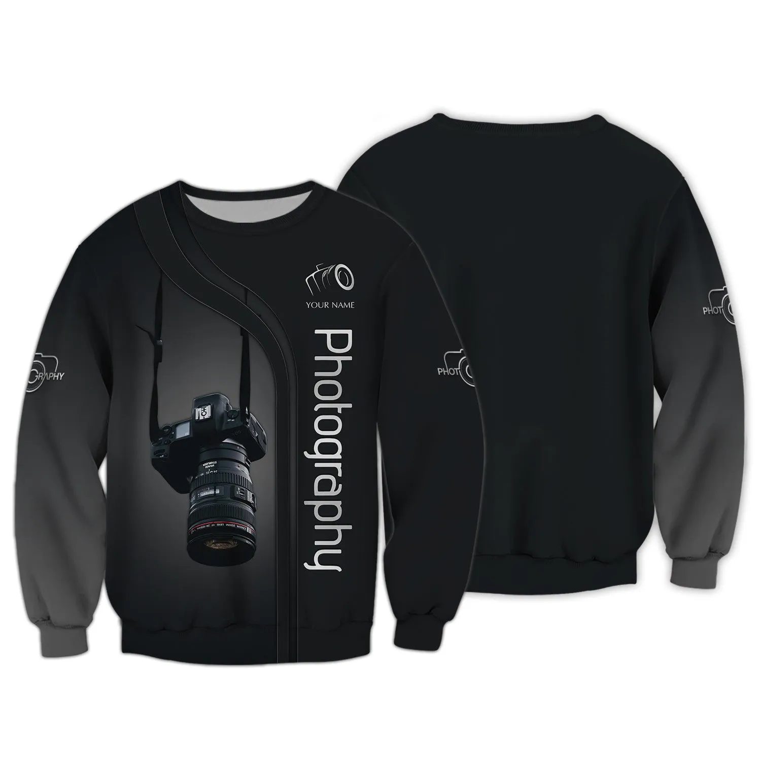 Camera 3D Shirt Photography Tshirt Custom Photographer Shirts