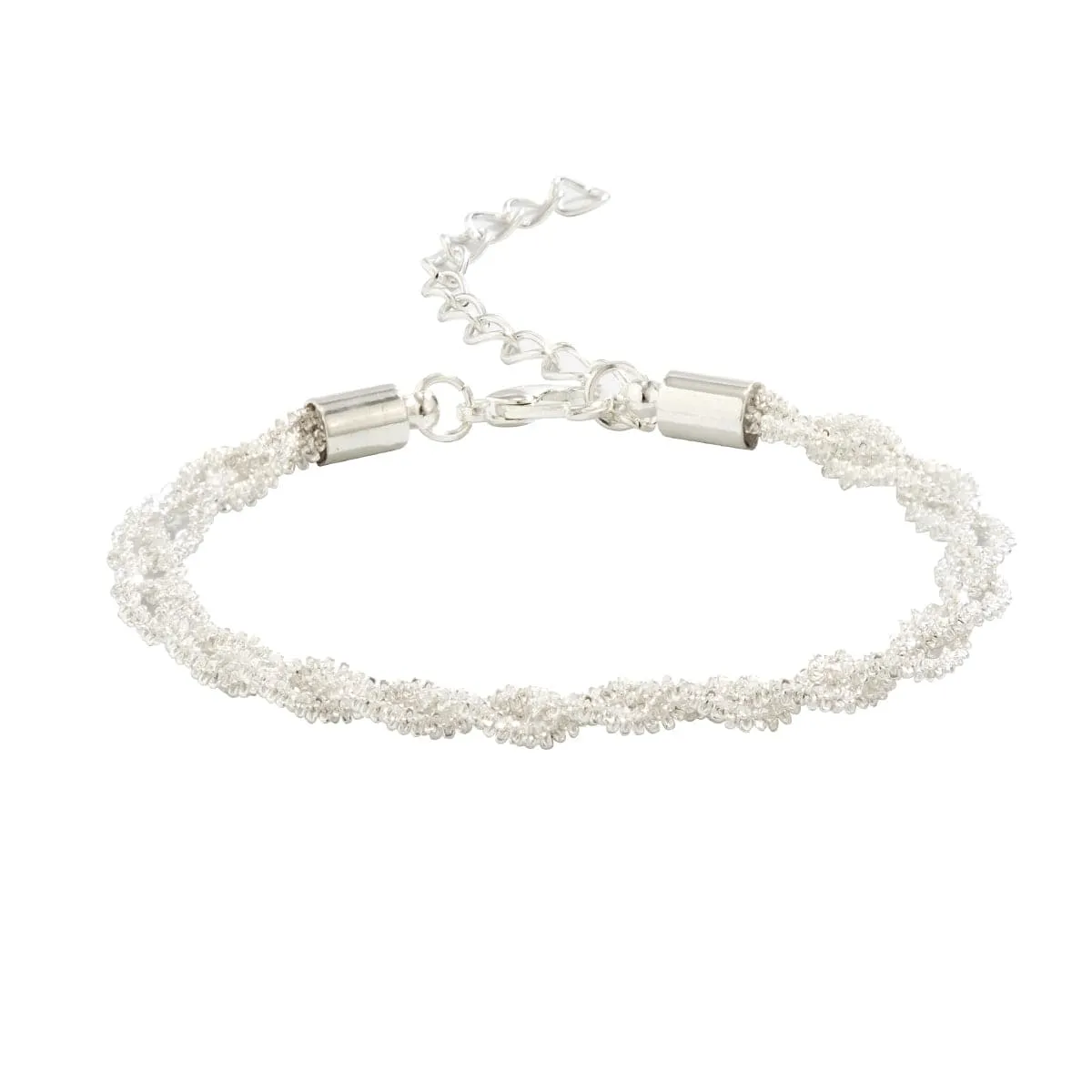 Chic Gold Silver Plated Braided Chain Bracelet