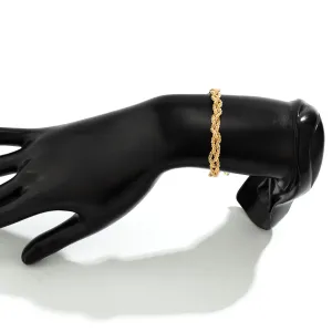 Chic Gold Silver Plated Braided Chain Bracelet