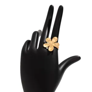 Chic Gold Silver Plated Flower Shaped Open Ring