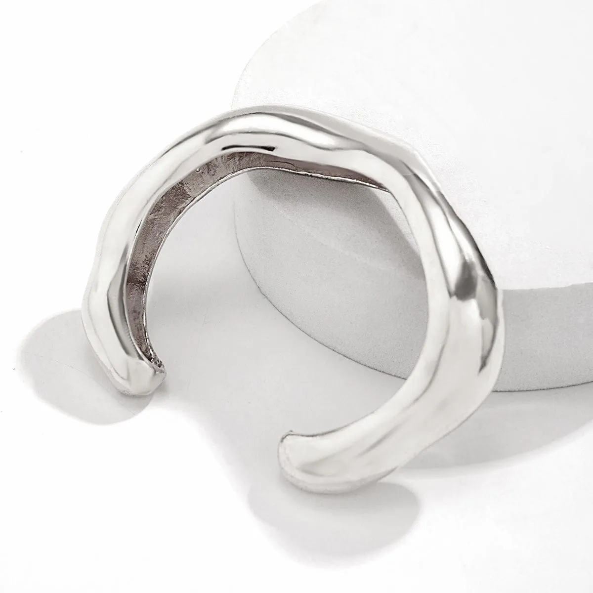 Chic Irregular Curved Open Cuff Bracelet