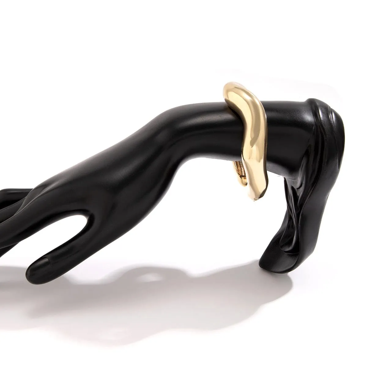 Chic Irregular Curved Open Cuff Bracelet