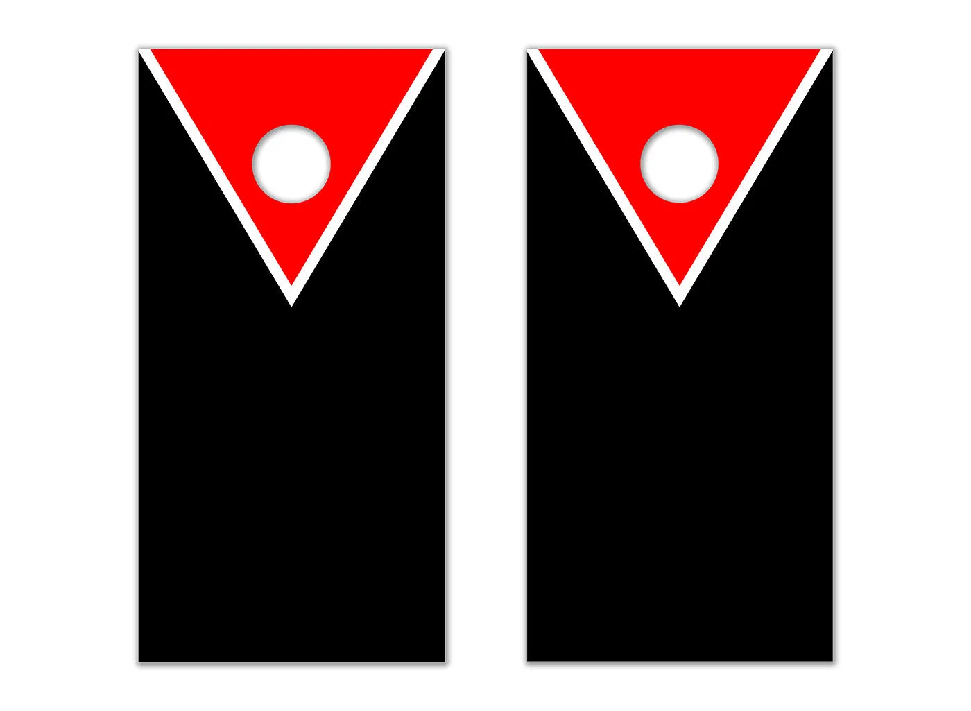Classic Triangle - Red, Black