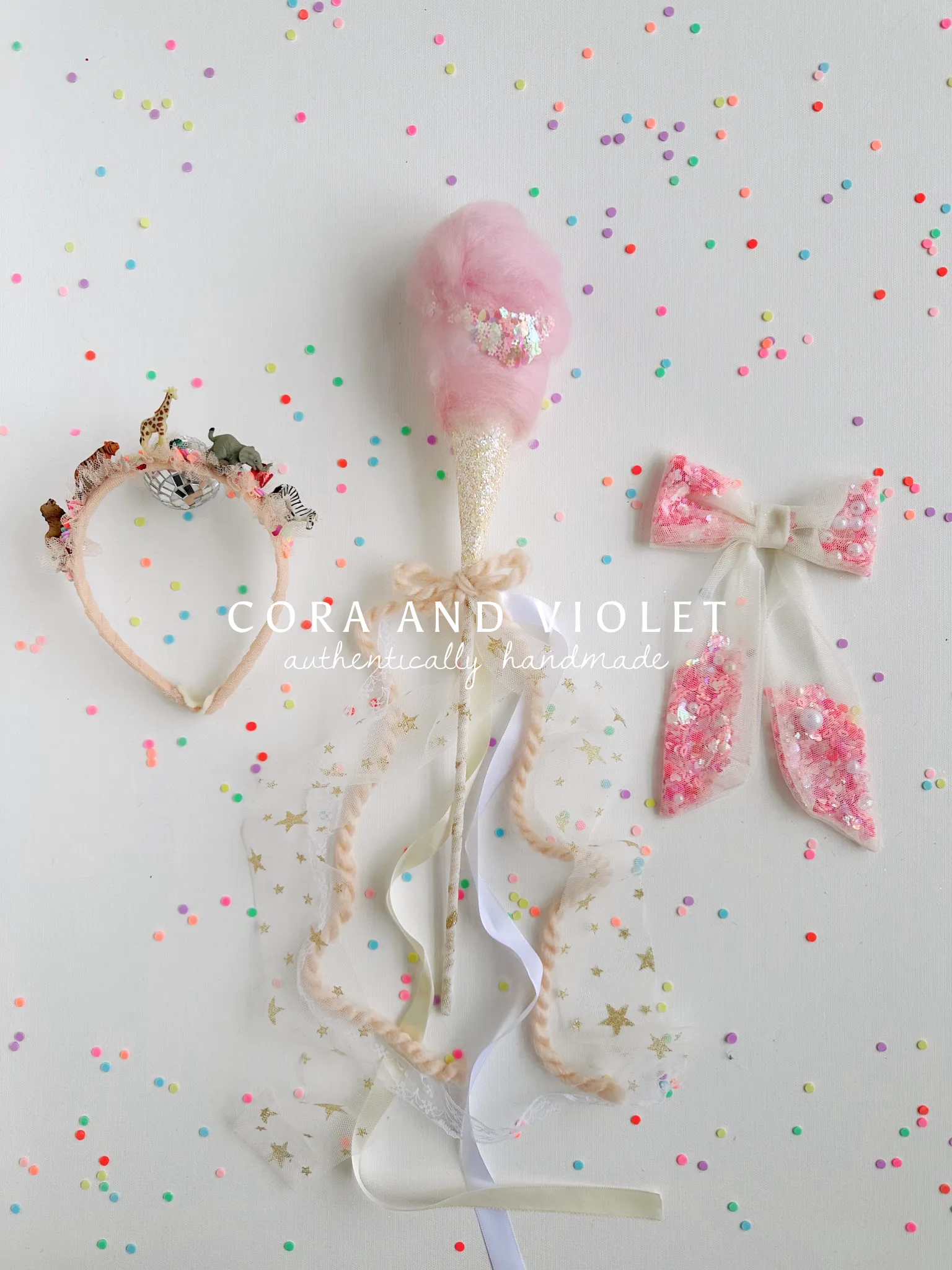 Cotton Candy headband or wand