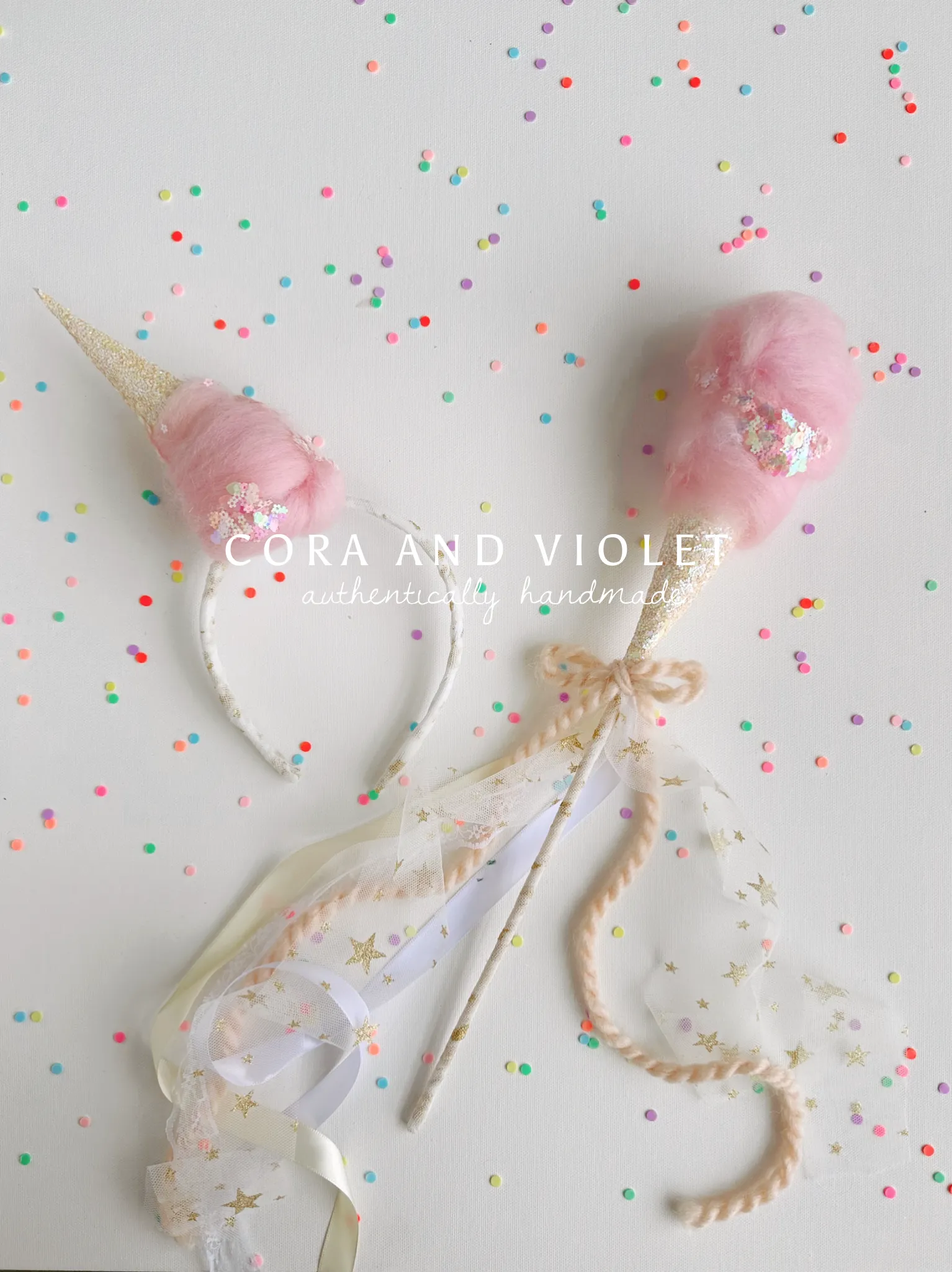 Cotton Candy headband or wand